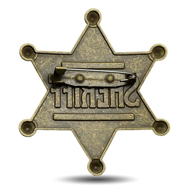 iMagitek 2 Pack 2.6 Inch Mental Western Sheriff Badge for Kids Party Favors Supplies  School Carnival Prizes  Party Bag Gift Fillers - Image 4